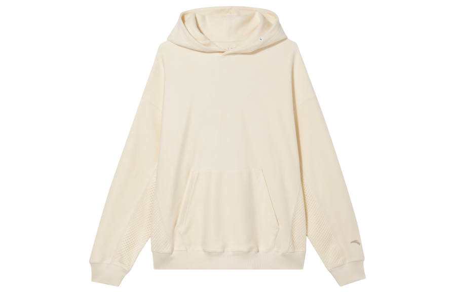 ANTA Sweatshirts Men's Beige Hooded Moderate Regular