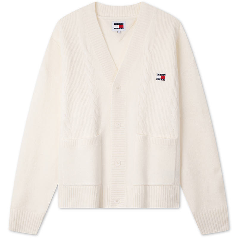 Tommy Hilfiger Sweaters Unisex V Neck Moderate Cardigan