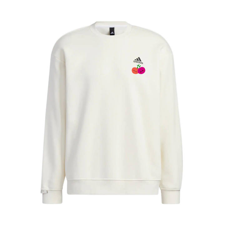 Adidas Adidas Sweatshirts Unisex White Crew Neck Moderate Regular