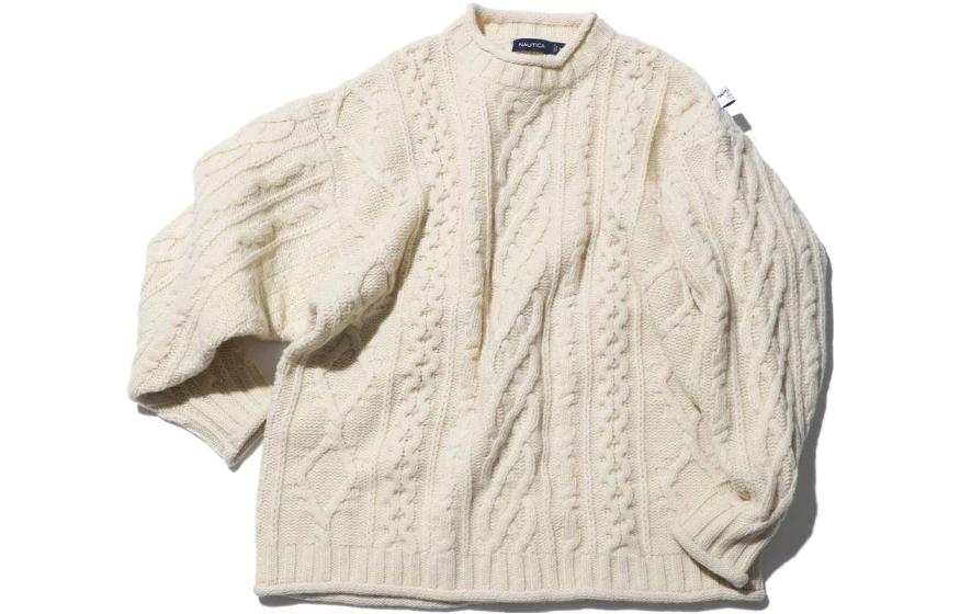 NAUTICA JAPAN Sweaters Men's Crew Neck Moderate Base Layer