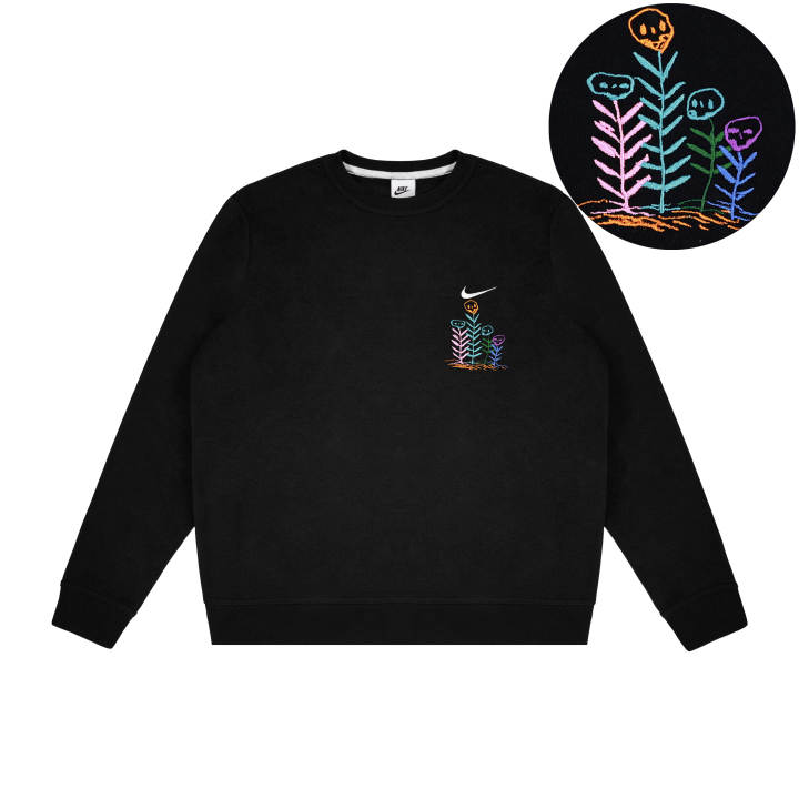 Nike Nike Sweatshirts Unisex Black Crew Neck Thickened Regular