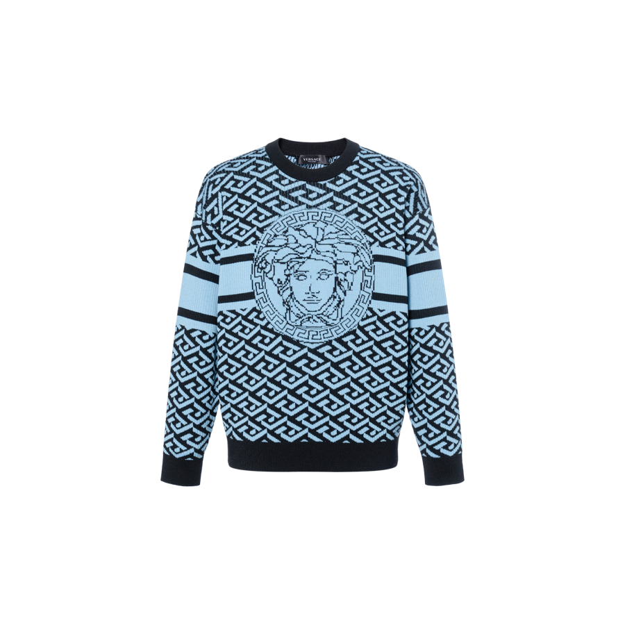VERSACE VERSACE Medusa Monogram Crewneck