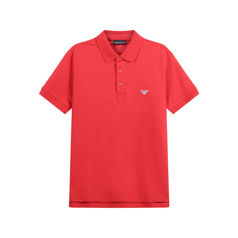 EMPORIO ARMANI SS24 Polo Shirt Men's Red