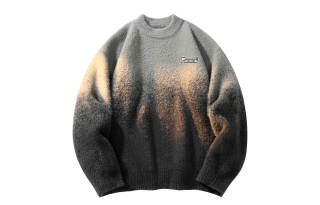 PAEFA Sweaters Unisex Crew Neck Thickened Base Layer