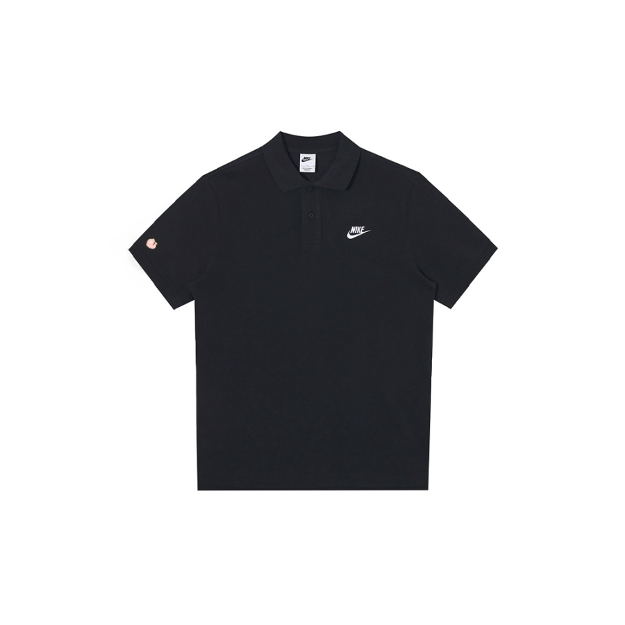 Nike Nike Polo Shirts Men's Black Polo Collar Moderate Straight Fit