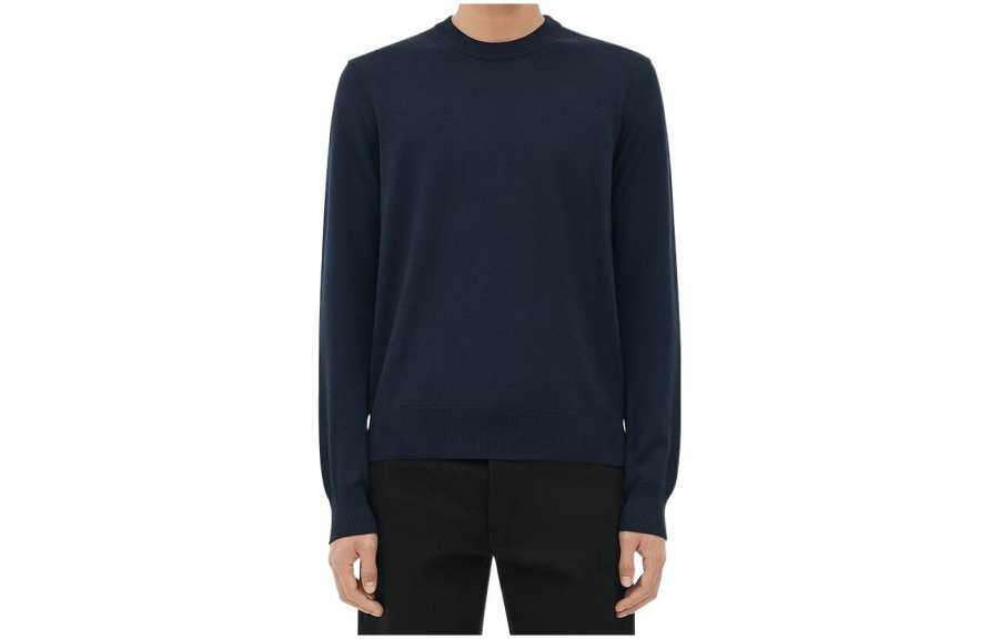 Bottega Veneta Sweaters Men's Blue Crew Neck Moderate Other