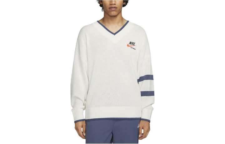 Nike Nike Sweaters Men's White V Neck Moderate Other