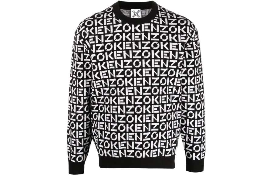KENZO SS22 Sport Monogram Sweater Black