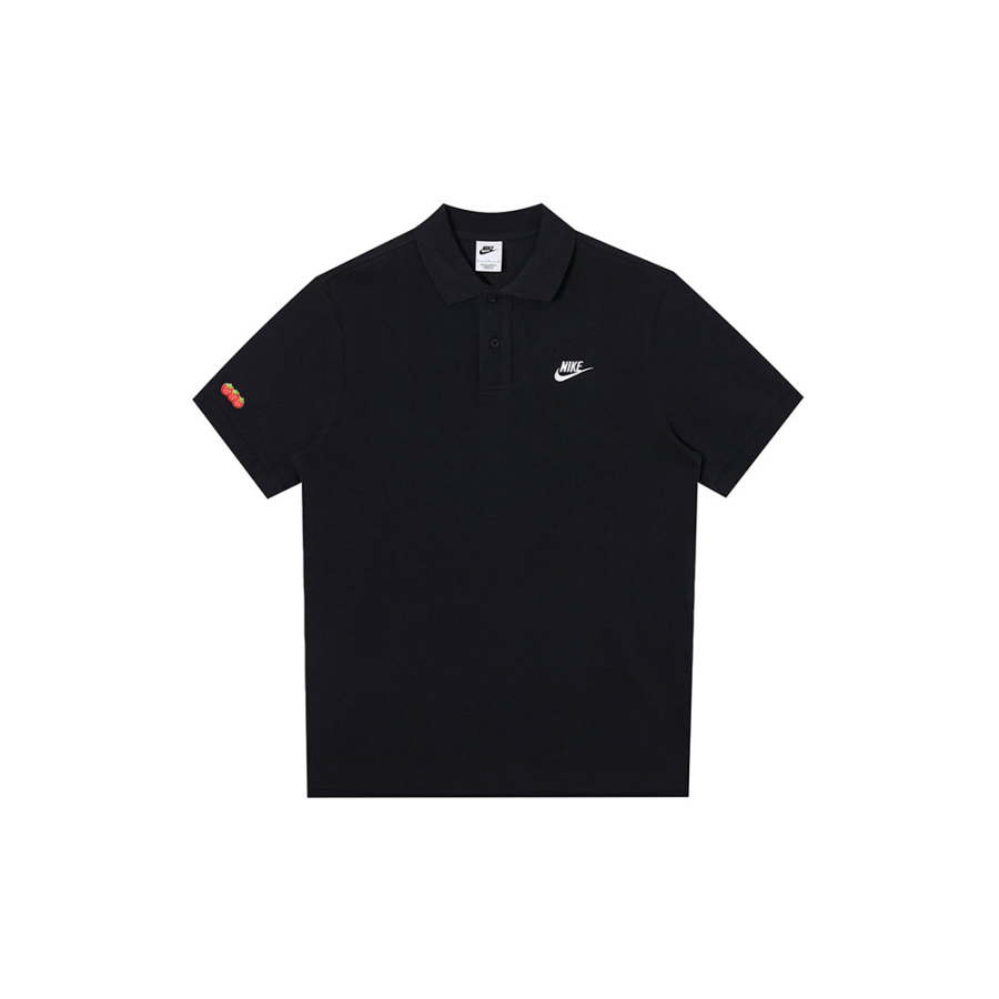 Nike Nike Polo Shirts Men's Black Polo Collar Moderate Straight Fit