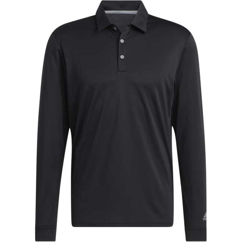 Adidas Adidas Long Sleeve Golf Shirt Polo Shirt Men's Black