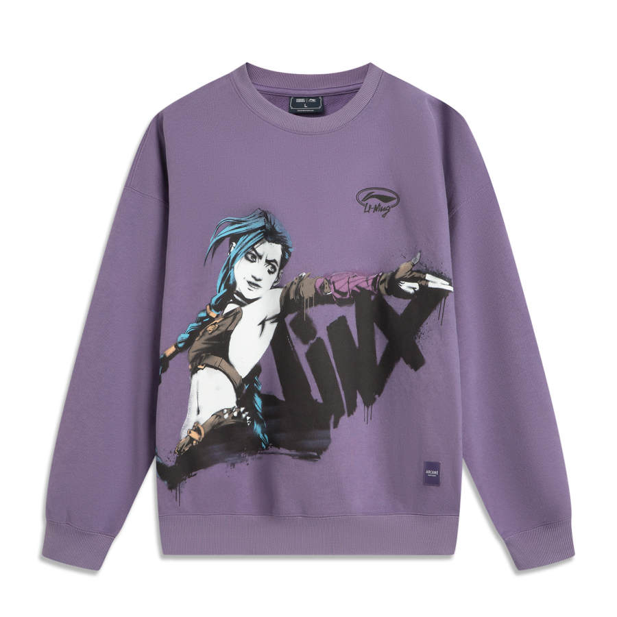 Li-Ning Li Ning x LEAGUE OF LEGENDS Sweatshirt Unisex Dark Crystal Purple