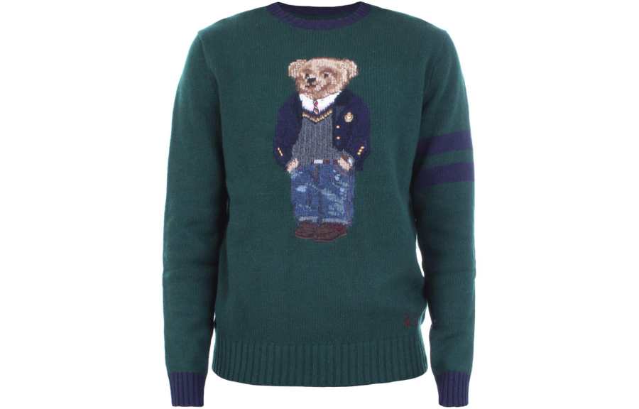 Polo Ralph Lauren Polo Bear Sweater Regular Men's Green Multicolor