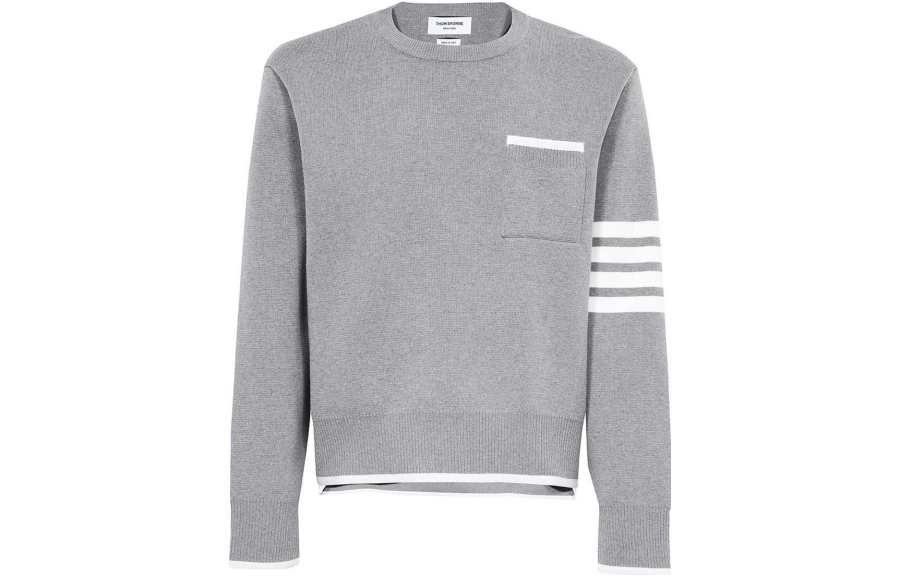 THOM BROWNE THOM BROWNE 4 Bar Striped Crewneck Jumper