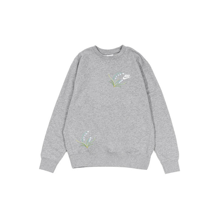 Nike Nike Sweatshirts Men's Gray Crew Neck Moderate Regular