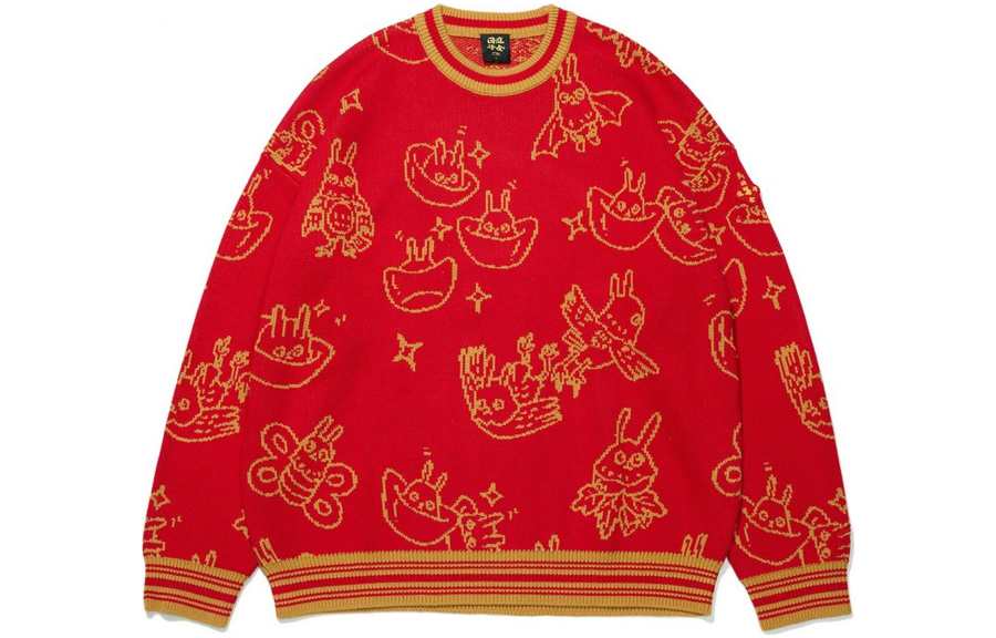 Li-Ning Li Ning Sports Trendy Collection Sweater Unisex Red