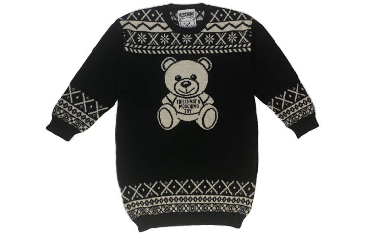 MOSCHINO Sweaters Unisex Black Crew Neck Moderate Other