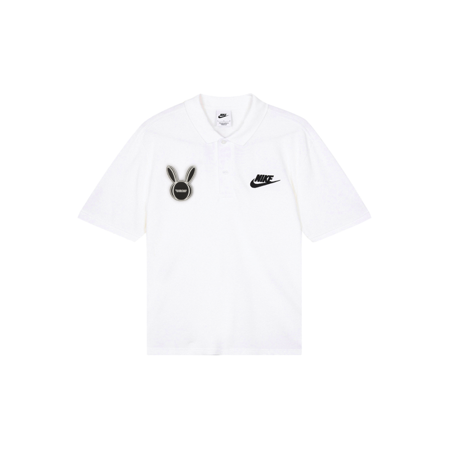 Nike Nike Polo Shirts Men's White Polo Collar Moderate Straight Fit