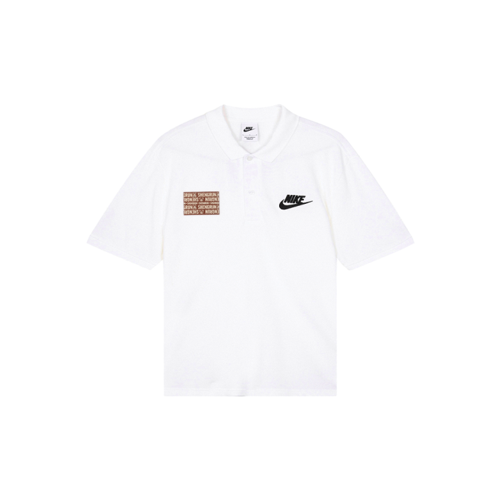 Nike Nike Polo Shirts Men's White Polo Collar Moderate Straight Fit