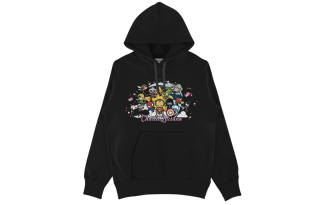 Charlie Luciano Sweatshirts Unisex Black Hooded Moderate