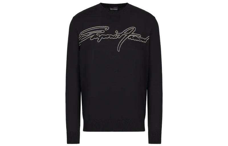 EMPORIO ARMANI SS23 Sweater Men's Navy Blue