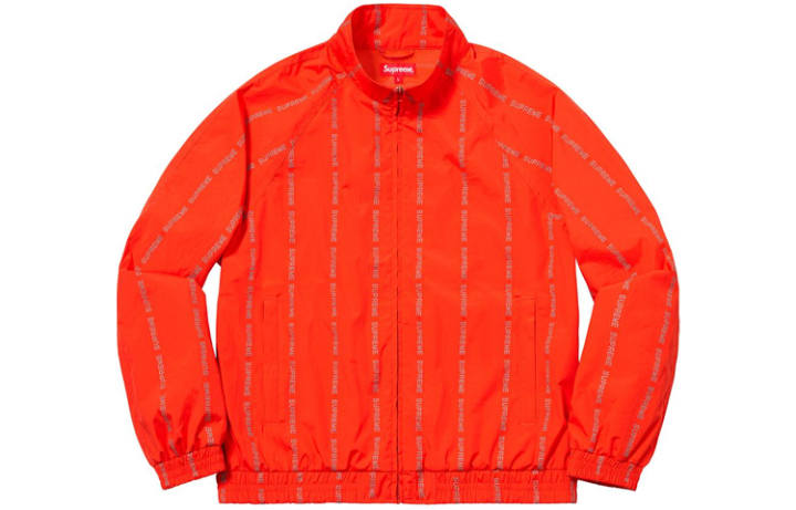 Supreme Supreme Reflective Text Track Jacket