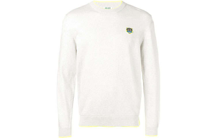 KENZO KENZO Sweaters Men's Light Gray Crew Neck Moderate Other