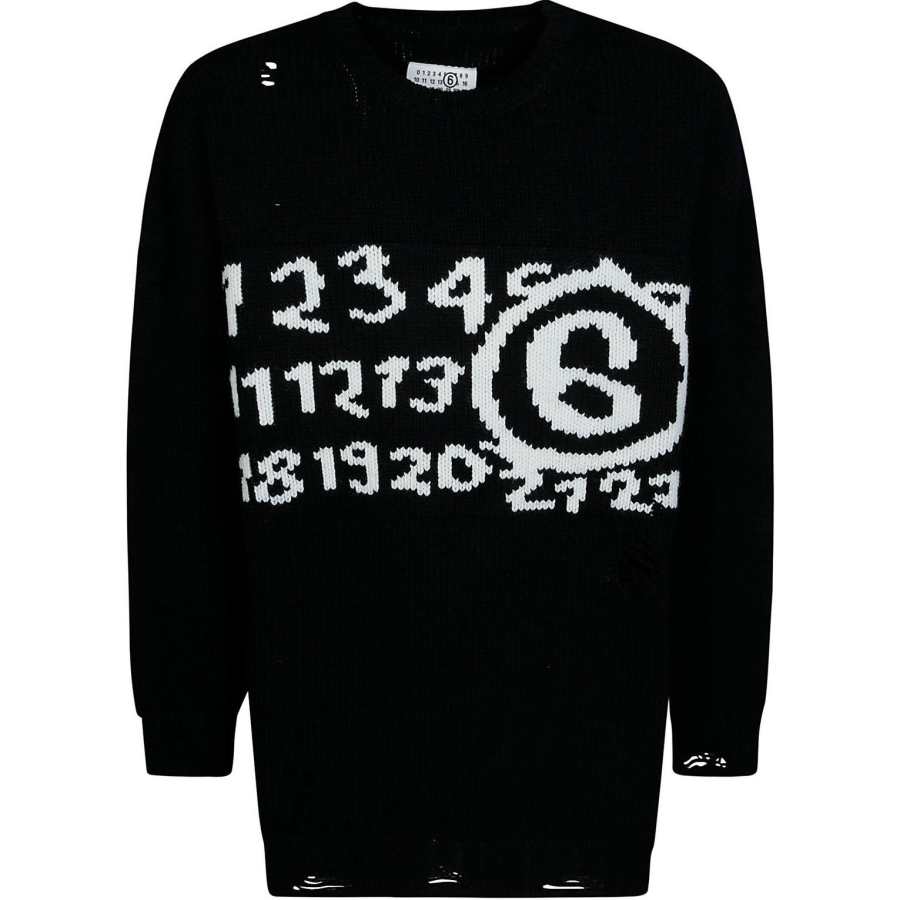 MM6 Maison Margiela Numeric Distressed Jumper