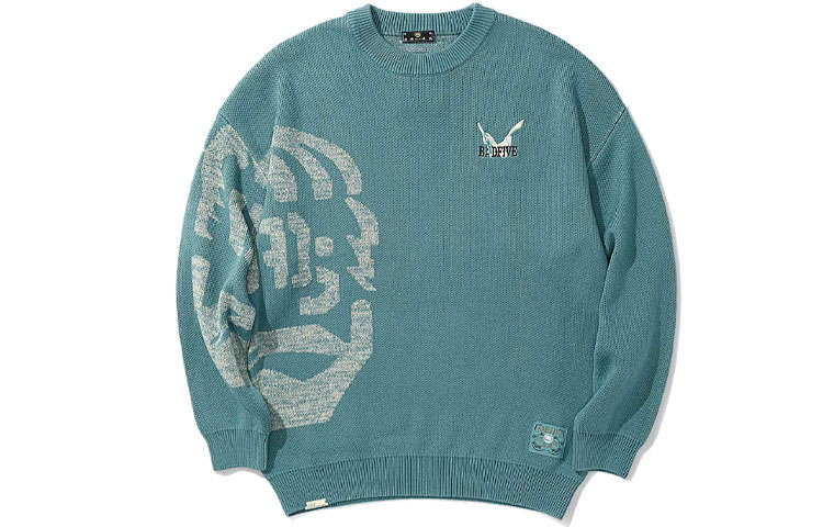 Li-Ning Li Ning Knitwear Men's Green Crew Neck Moderate Other