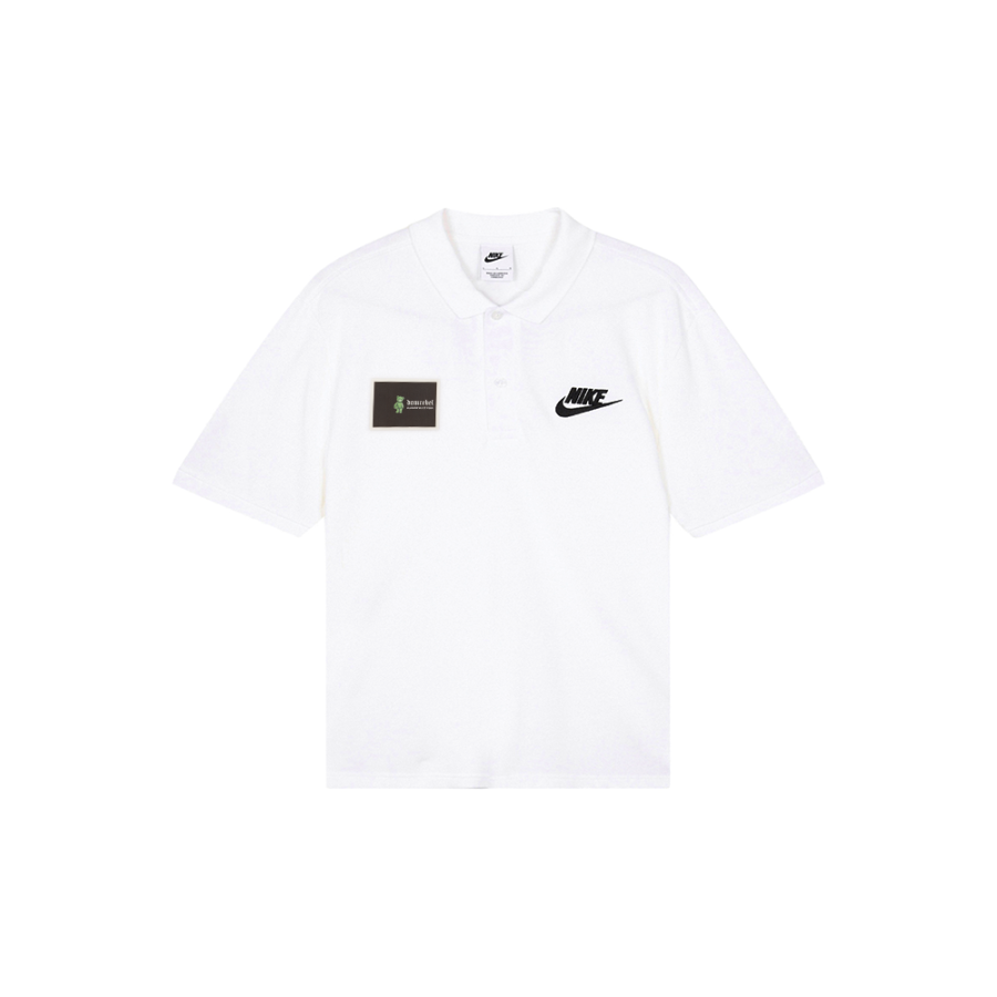 Nike Nike Polo Shirts Men's White Polo Collar Moderate Straight Fit