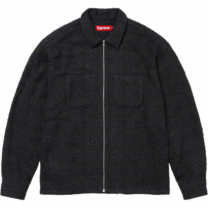 Supreme Supreme Boucle Zip Up Shirt