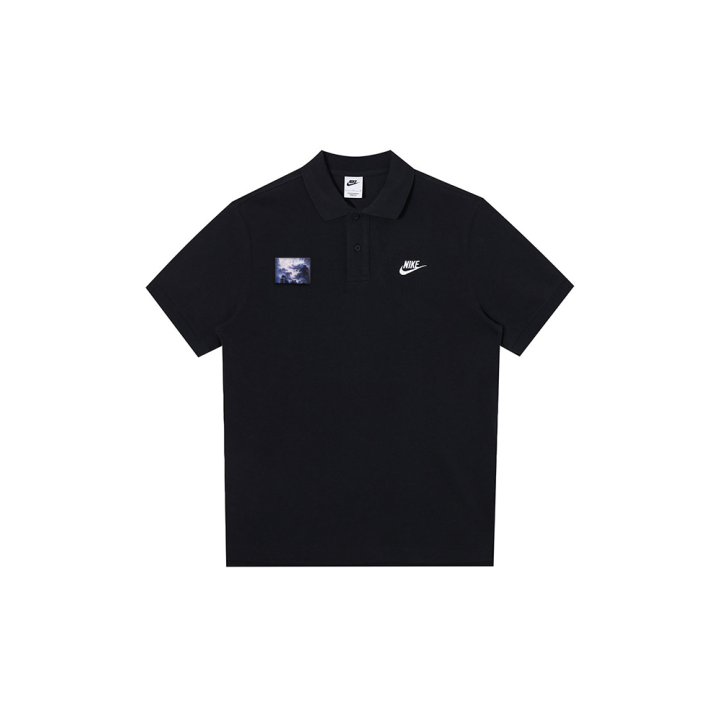 Nike Nike Polo Shirts Men's Black Polo Collar Moderate Straight Fit