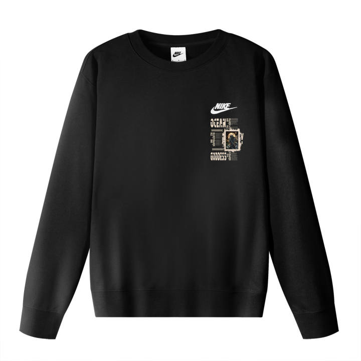Nike Nike Sweatshirts Unisex Black Crew Neck Moderate Regular