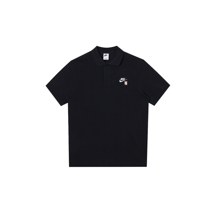 Nike Nike Polo Shirts Men's Black Polo Collar Moderate Straight Fit
