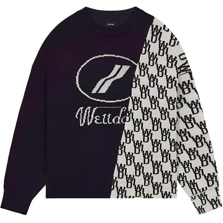 WE11DONE WE11DONE WD1 Graphic Mix Logo Sweater