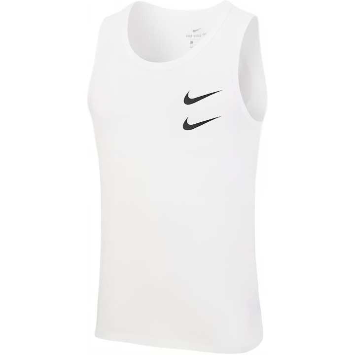 Nike Nike Tank Tops Men's White Crew Neck Moderate Straight Fit