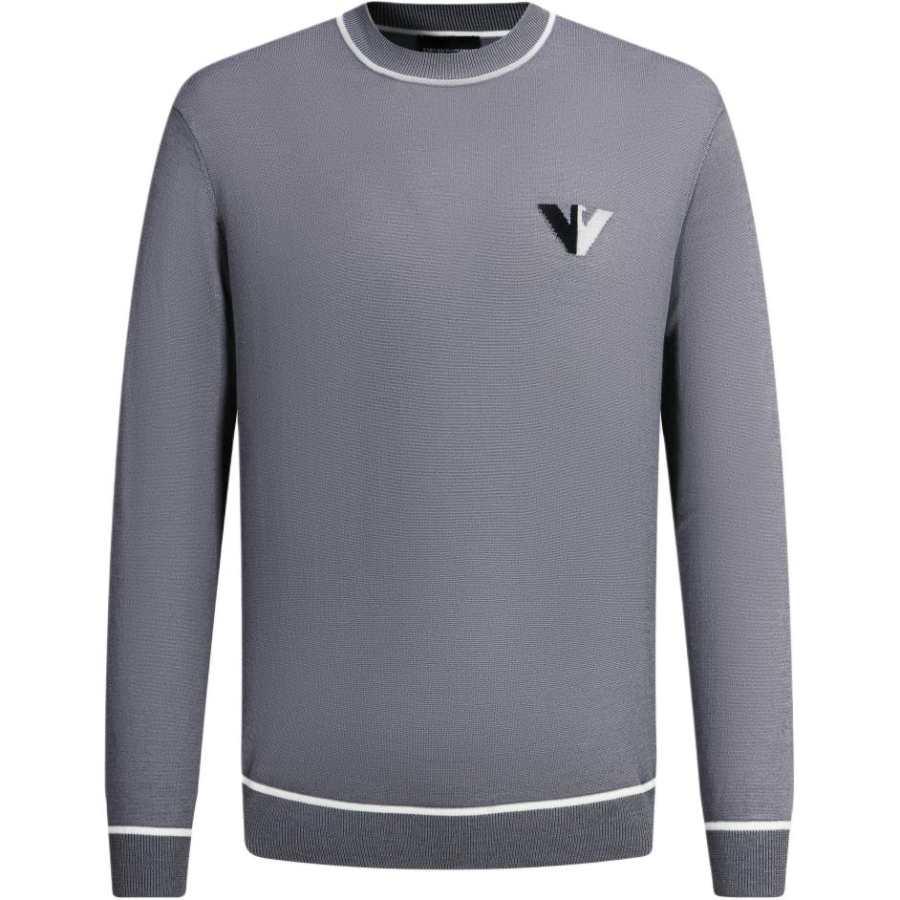 EMPORIO ARMANI FW24 Sweater Men's Purple Gray