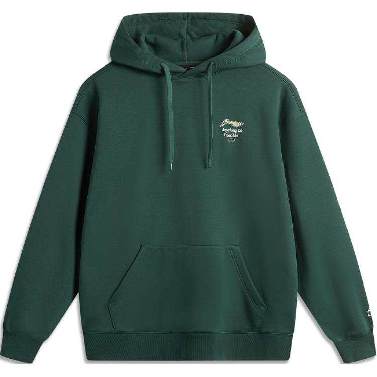 Li-Ning Li Ning Sports Life Collection Anti Static Antibacterial Thermal Comfortable Fleece Lined Casual Versatile Hooded