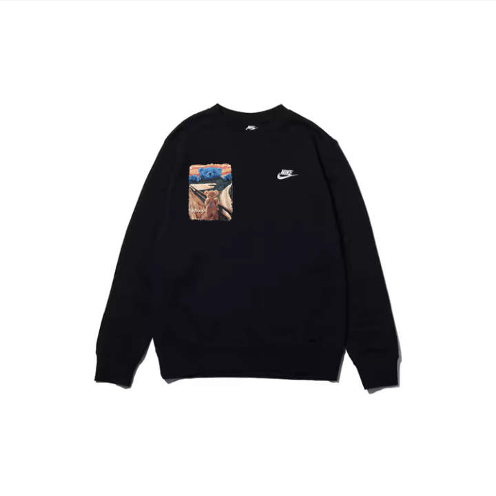 Nike Nike Sweatshirts Unisex Black Crew Neck Moderate Regular