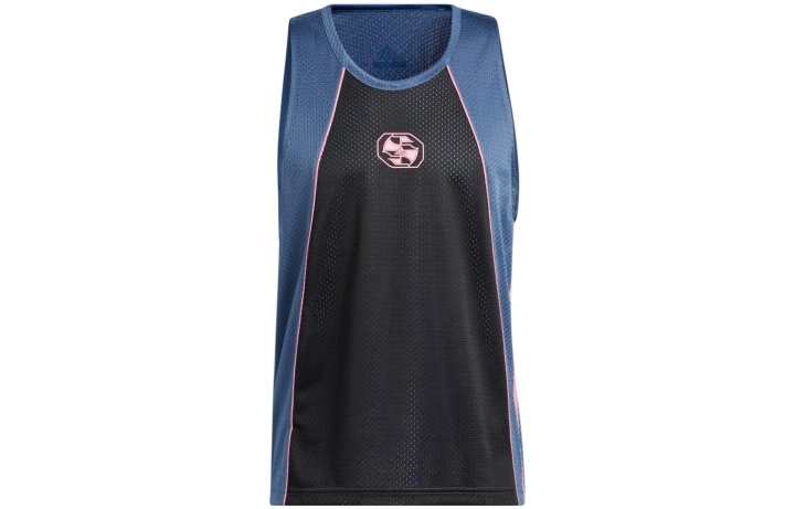 Adidas Adidas Tank Tops Men's Blue Crew Neck Moderate Straight Fit