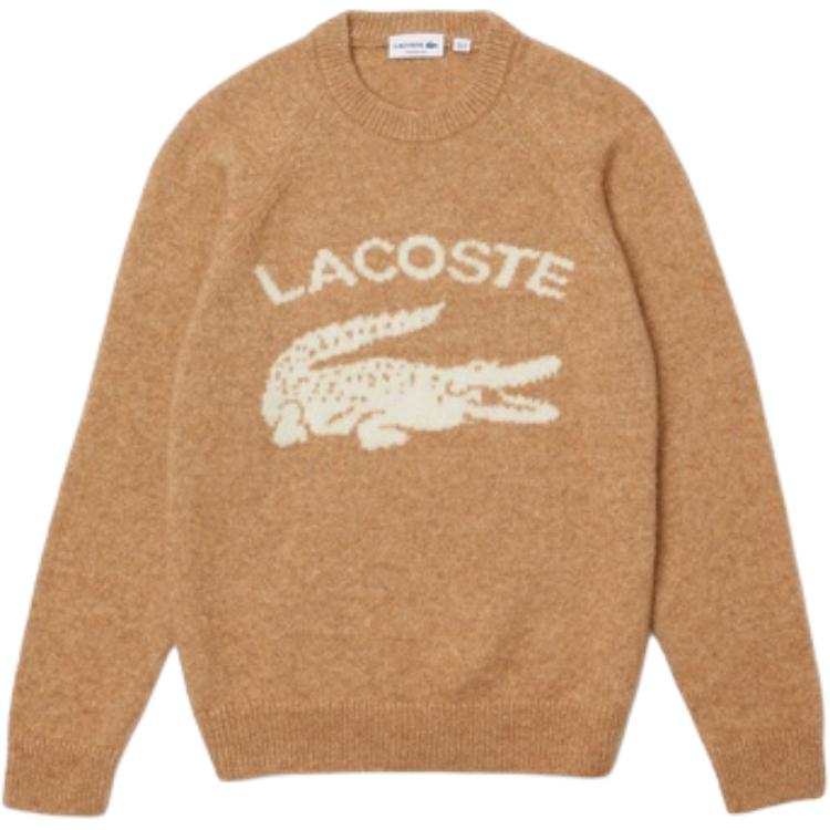LACOSTE LACOSTE Sweaters Men's Beige Crew Neck Moderate Other
