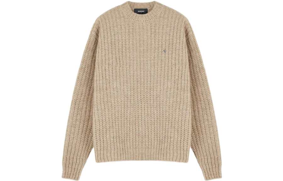 REPRESENT REPRESENT Sweaters Men's Beige Crew Neck Moderate Base Layer