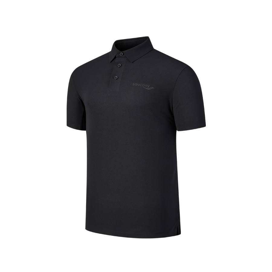 Saucony Polo Shirt Men's Jet Black