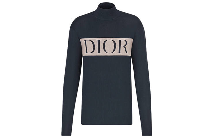 DIOR DIOR Cashmere Sweater Men's Navy Blue