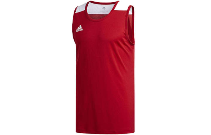Adidas Adidas Tank Tops Men's Red Moderate Straight Fit