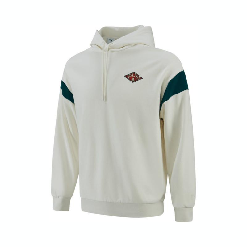 PUMA Sweatshirts Men's Ecru Hooded Moderate