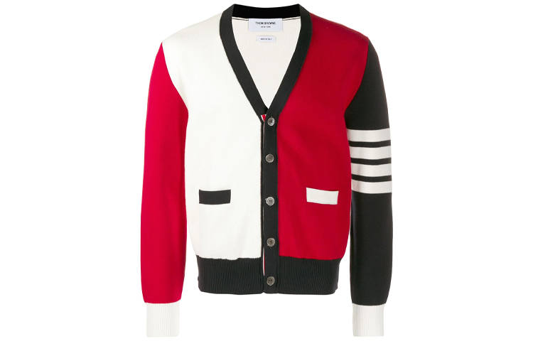 THOM BROWNE THOM BROWNE Knitwear Men's Multicolor V Neck Moderate Other