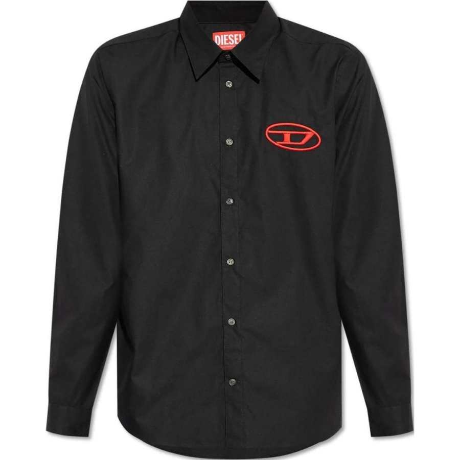 Diesel S-Simply-D Logo Embroidered Shirt