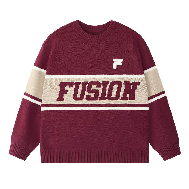 FILA FUSION Sweater Unisex Premium Pine Red