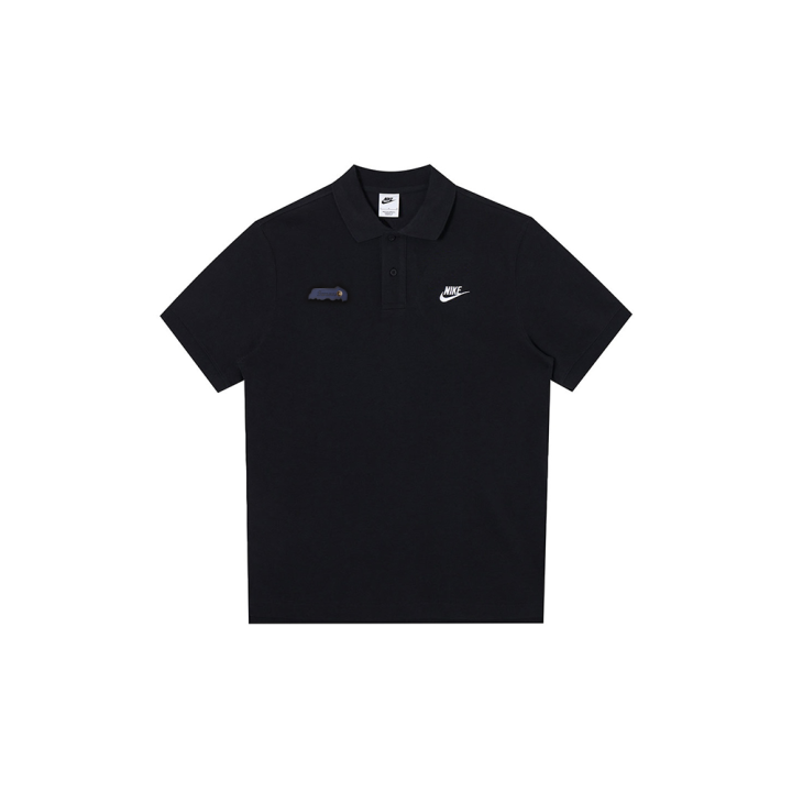 Nike Nike Polo Shirts Men's Black Polo Collar Moderate Straight Fit