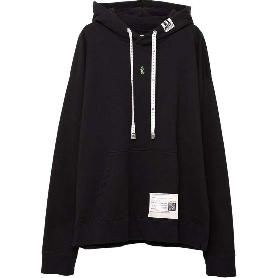 Maison Mihara Yasuhiro Measuring tape Cotton Hoodie